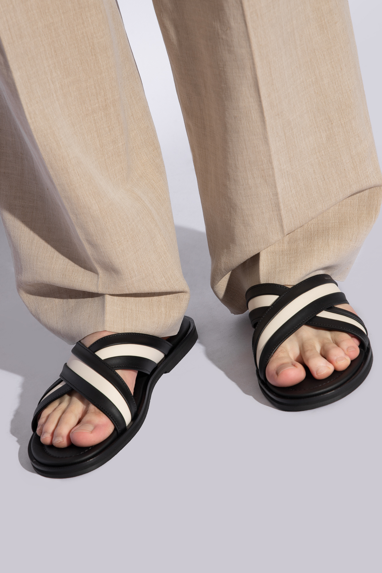 Mens bally slides best sale